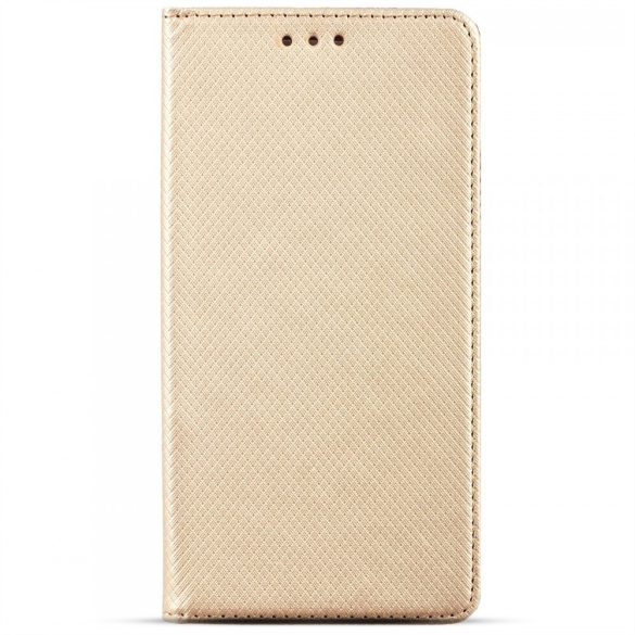 Husă pentru telefon Honor 200 Lite, husă carte, carcasă cu deschidere laterală, închidere magnetică, auriu