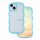 Husa spate iPhone 15 (6.1"), carcasa TPU, cadru ondulat, transparent/albastru, Wave Husa spate iPhone 15 (6.1"), carcasa TPU, cadru ondulat, transparent/albastru, Wave