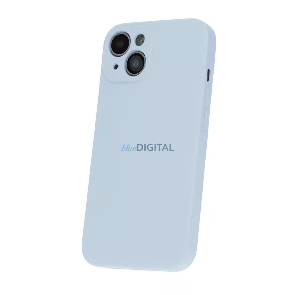 HUSĂ! - Xiaomi Redmi Note 14 5G Carcasă din silicon, Carcasă spate, Interior din piele de căprioară, Baby Blue, Matte, Carcasă din silicon