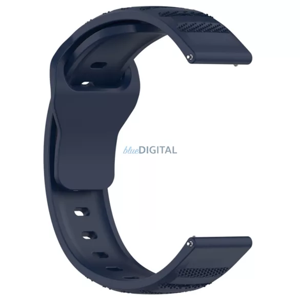 Curea ceas inteligent Huawei Watch GT 2 / GT 2 Pro / GT 3 Pro / Xiaomi Watch S1, silicon, albastru închis, Techsuit