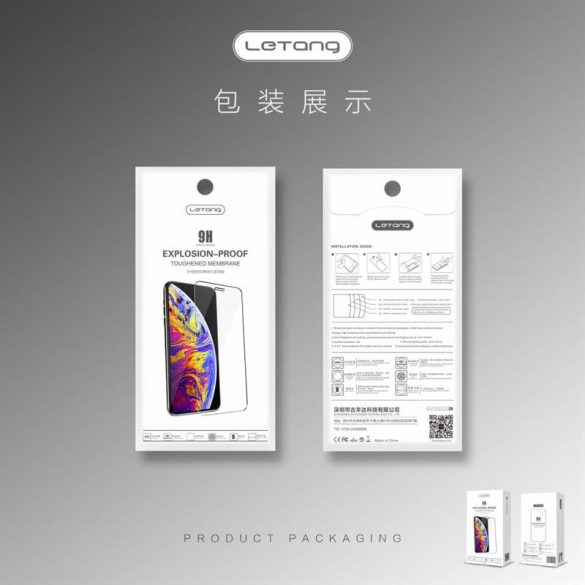 Letang Huawei P40 Lite E negru 0.3mm folie de sticlă frontală