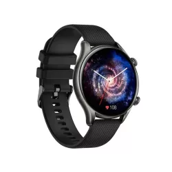   Ceas inteligent Colmi i20 cu curea din silicon, display HD de 1,32 inchi, apel bluetooth, impermeabil IP67, negru