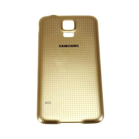 Capacul din spate al dispozitivului Samsung G900F Galaxy S5 auriu din fabrică
