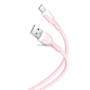 Cablu de date tip C, 1M, 2.1A, roz, XO NB212