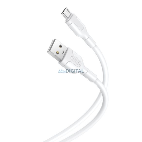 Micro USB Fast Charger Data Cable, 2.1A, 1M, alb, XO-NB212