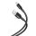 Micro USB Fast Charger Data Cable, 2.1A, 1M, negru, XO-NB212