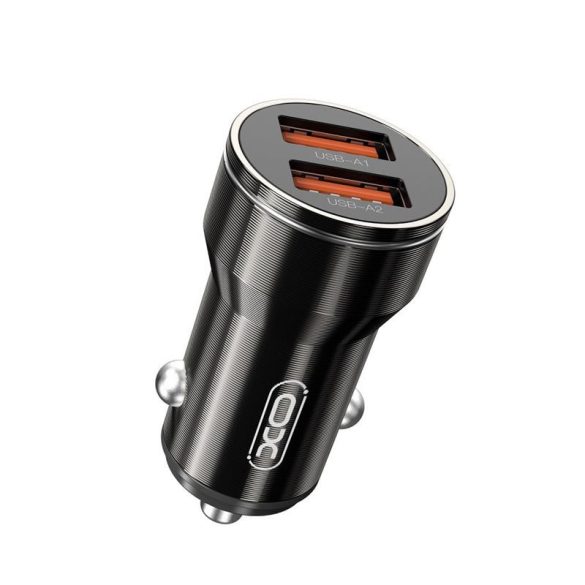 Cap de incarcare tigari, 2X USB, 2.4A, negru, XO CC48