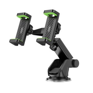 Suport auto universal pentru parbriz / bord, 2x suport, rotativ 360°, negru, XO C117