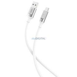   Cablu de date cu încărcare rapidă Type-C, 6A, 1M, alb, XO-NB251