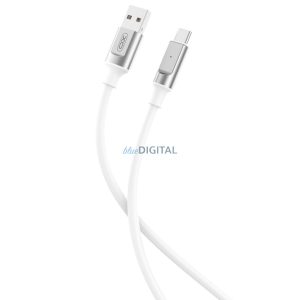 Cablu de date cu încărcare rapidă Type-C, 6A, 1M, alb, XO-NB251