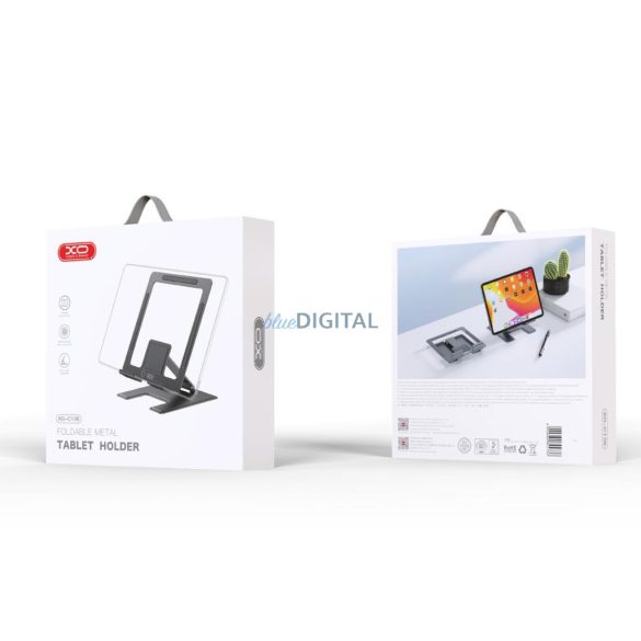 Suport de birou pentru telefon / tabletă, înclinat, negru, XO C136