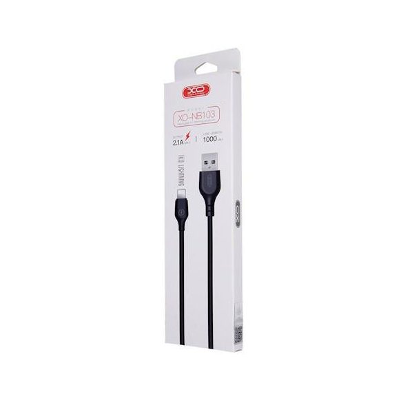 XO NB103 iPhone 8pin cablu de date negru 1m 2.1A