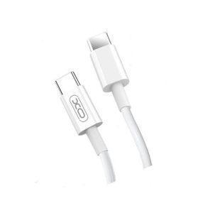 XO NB124 Type-C - Cablu de date alb Tip-C 1m 40W
