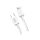 XO NB124 Type-C - Cablu de date alb Tip-C 1m 40W XO NB124 Type-C - Cablu de date alb Tip-C 1m 40W