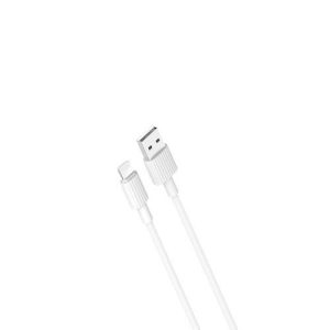 XO NB156 iPhone 8pin cablu de date alb 1m 2.4A
