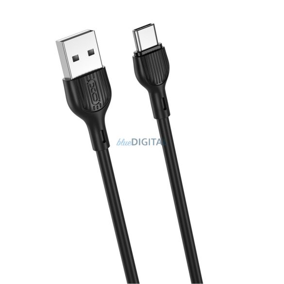 Cablu de date cu încărcare rapidă tip C, 2.1A, 2M, negru, XO-NB200