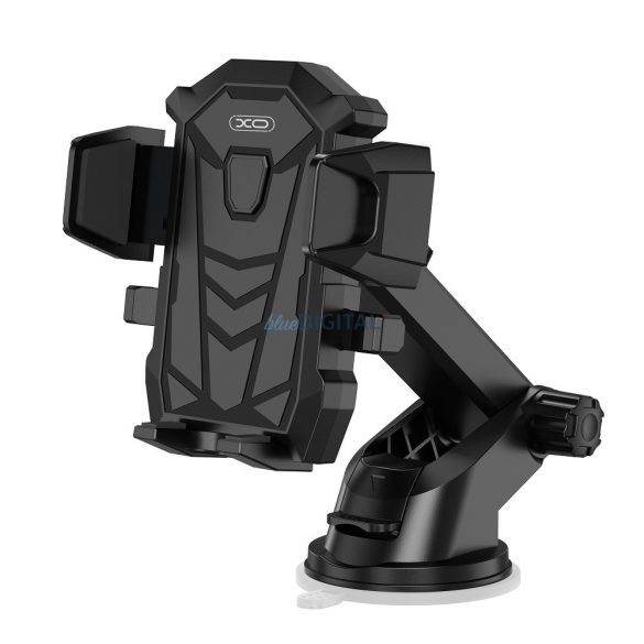 Suport pentru parbriz / tablou de bord, rotativ 360°, 4-7", negru, XO-C76
