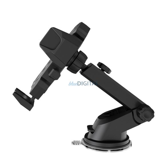 Suport pentru parbriz / tablou de bord, rotativ 360°, 4-7", negru, XO-C76