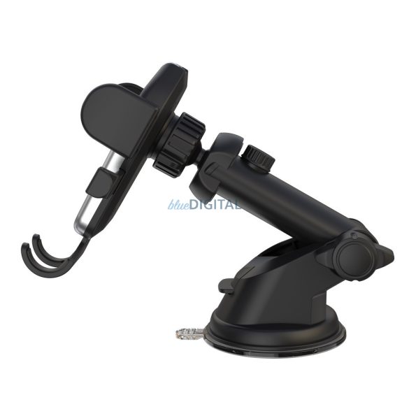 Suport pentru parbriz / tablou de bord, rotativ 360°, 4"-7", negru, XO-C77