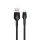 XO NB55 Type-C - Cablu de date USB-A, acoperit cu material, negru, 1m, 5A