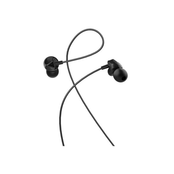 Căști stereo Hoco M60 neagră cu mufă de 3,5 mm