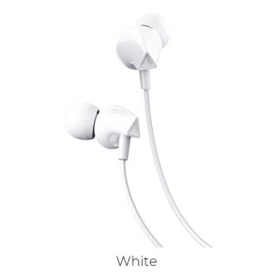 Căști stereo cu mufă de 3,5 mm, alb, Hoco M60