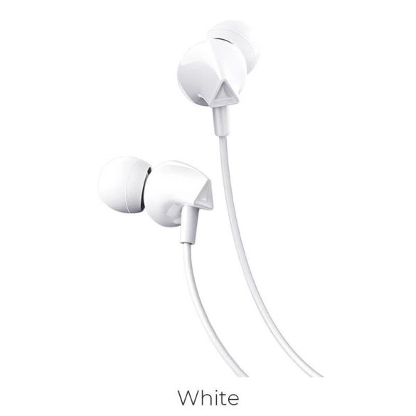 Căști stereo cu mufă de 3,5 mm, alb, Hoco M60