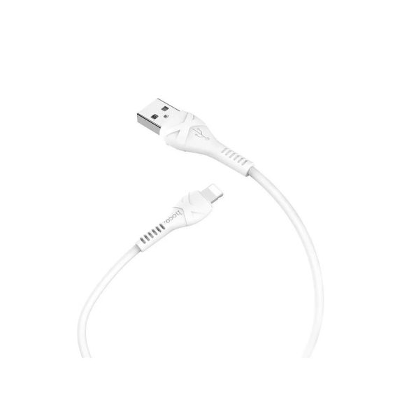 Hoco X37 iPhone 8pin alb cablu de date incarcare rapida 2.4A 1M