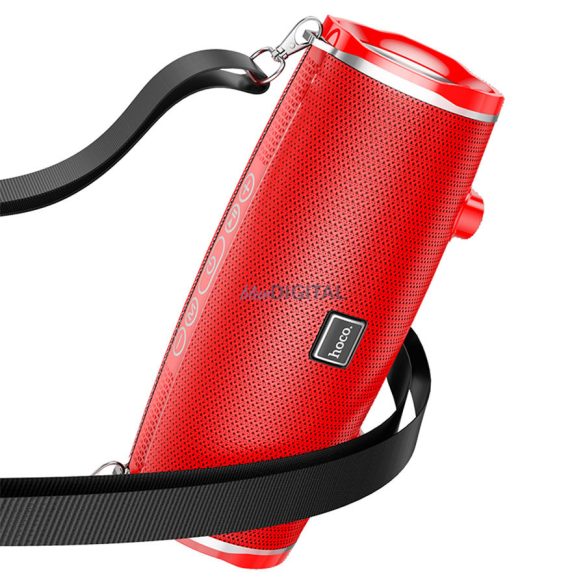 Hoco BS40 difuzor bluetooth, 2x 7W, IPX5, montabil pe umăr, roșu