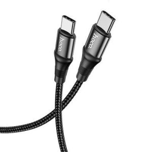 Cablu de date Hoco X50 Type-C Type-C acoperit cu material negru 1M 5A 100W