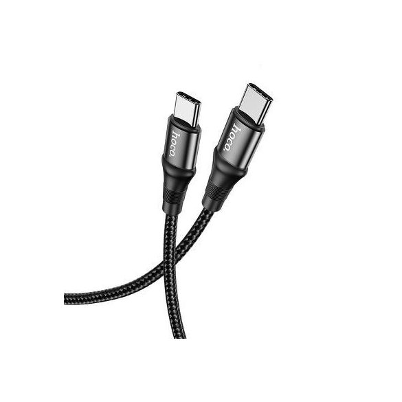 Cablu de date Hoco X50 Type-C Type-C acoperit cu material negru 1M 5A 100W