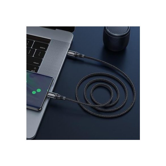 Cablu de date Hoco X50 Type-C Type-C acoperit cu material negru 1M 5A 100W