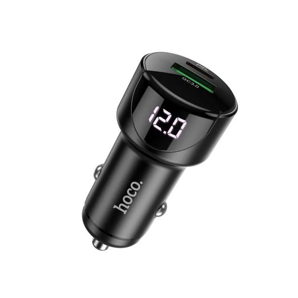Cap de incarcare trabuc negru Hoco Z42 USB QC3.0 3A 20W