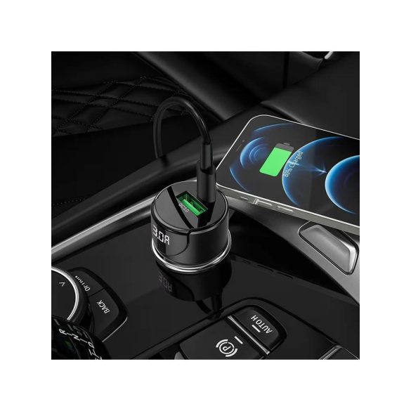 Cap de incarcare trabuc negru Hoco Z42 USB QC3.0 3A 20W