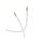Cablu audio jack-jack (3,5 mm), acoperit cu material, argintiu, 1M, Hoco UPA19