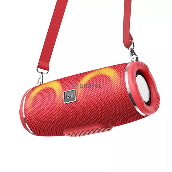 Difuzor bluetooth Hoco HC12 cu cârlig, 10W, iluminare RGB, roșu, IPX4