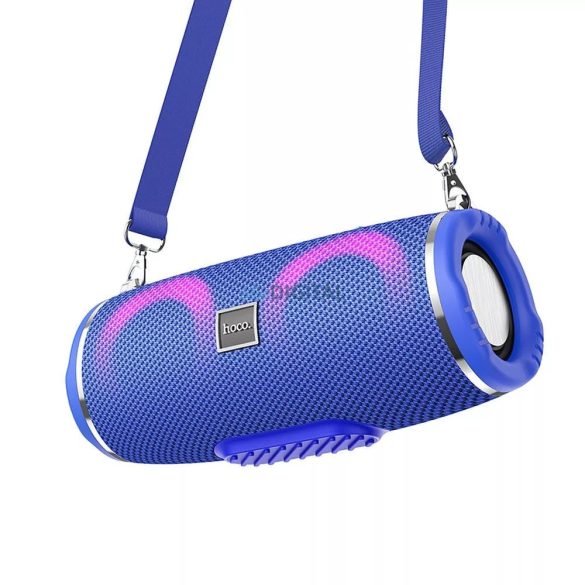 Difuzor bluetooth Hoco HC12 cu cârlig, 10W, iluminare RGB, albastru, IPX4