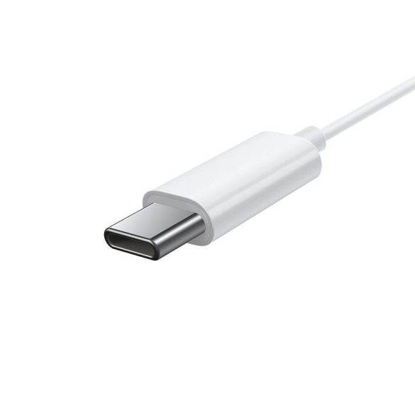 Căști stereo Baseus Encok C17 alb cu control al volumului cu conector de tip C