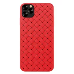   HUSĂ! - Carcasă din spate iPhone 11 Pro (5,8"), carcasă TPU, roșie, Devia Woven