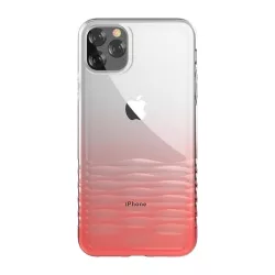   HUSĂ! - Husa spate iPhone 11 Pro (5.8"), carcasa TPU, transparenta/rosu, gradient, Devia Ocean