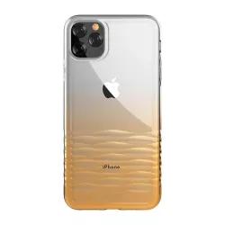   HUSĂ! - Husa spate iPhone 11 Pro Max (6.5"), carcasa TPU, transparenta/aurie, Devia Ocean 2