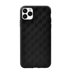   HUSĂ! - Carcasă din spate pentru iPhone 11 Pro (5,8"), carcasă TPU, model cub, negru, Devia Woven 2