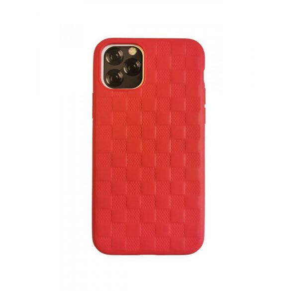 Carcasă din spate pentru iPhone 11 Pro (5,8"), carcasă TPU, model cub, roșu, Devia Woven 2