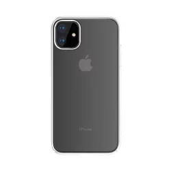   HUSĂ! - Husă rigidă pentru iPhone 12 Pro Max (6,7"), carcasă TPU, cadru transparent/argintiu, Devia Glimmer