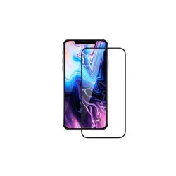   Devia iPhone 12 Pro Max (6,7") Film antibacterian 3D negru din sticlă frontală + folie din spate