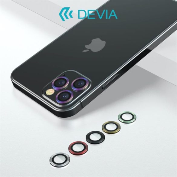 Devia iPhone 12 Pro Max (6,7") folie de protecție din sticlă pentru lentile camerei aurie