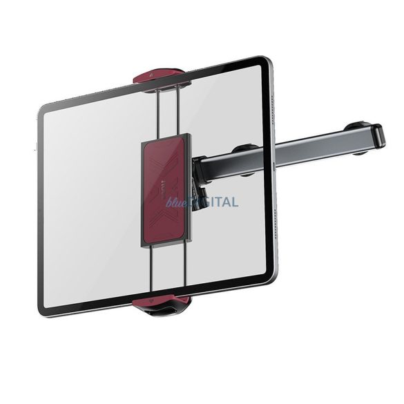 Suport pentru telefon / tabletă pe tetieră, 4.5"-13", negru-roșu, Hoco H69