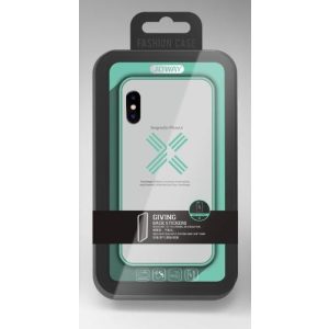 Husa silicon transparenta Joway BHK30 pentru iPhone X / XS (5,8") verde menta