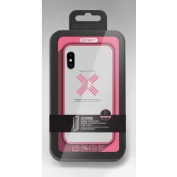  HUSĂ! - Husa Joway BHK30 pentru iPhone X / XS (5,8") transparenta din silicon cu cadru roz