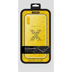  HUSĂ! - Husa din silicon TPU transparenta Joway BHK32 pentru iPhone X / XS (5.8") cu rama alba